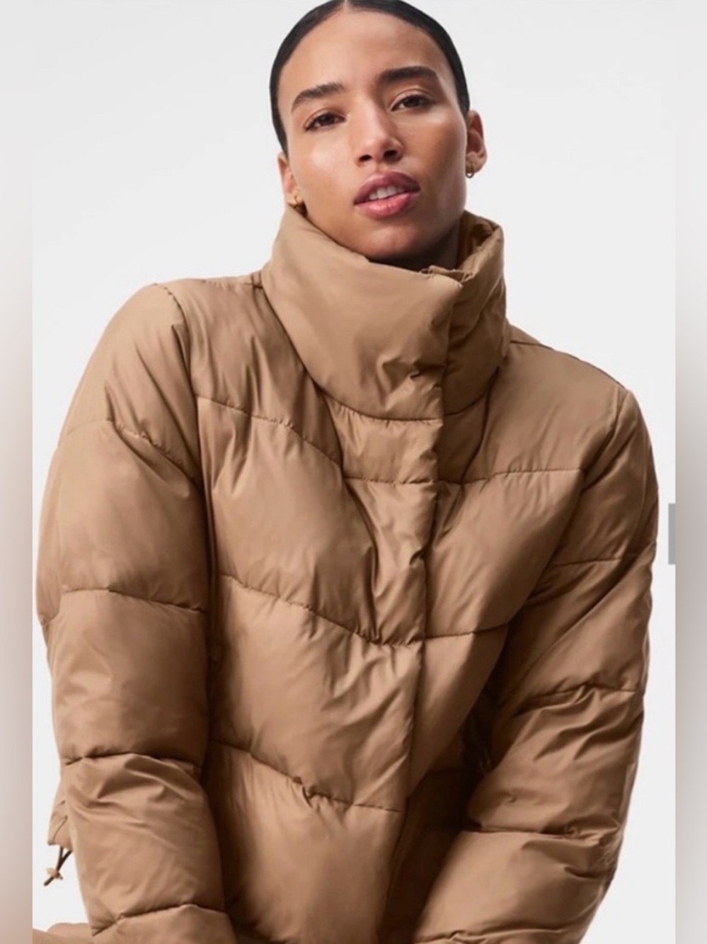 Alo Gold Rush Puffer Brown size large EUC